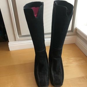 Santana winter wedge black boot